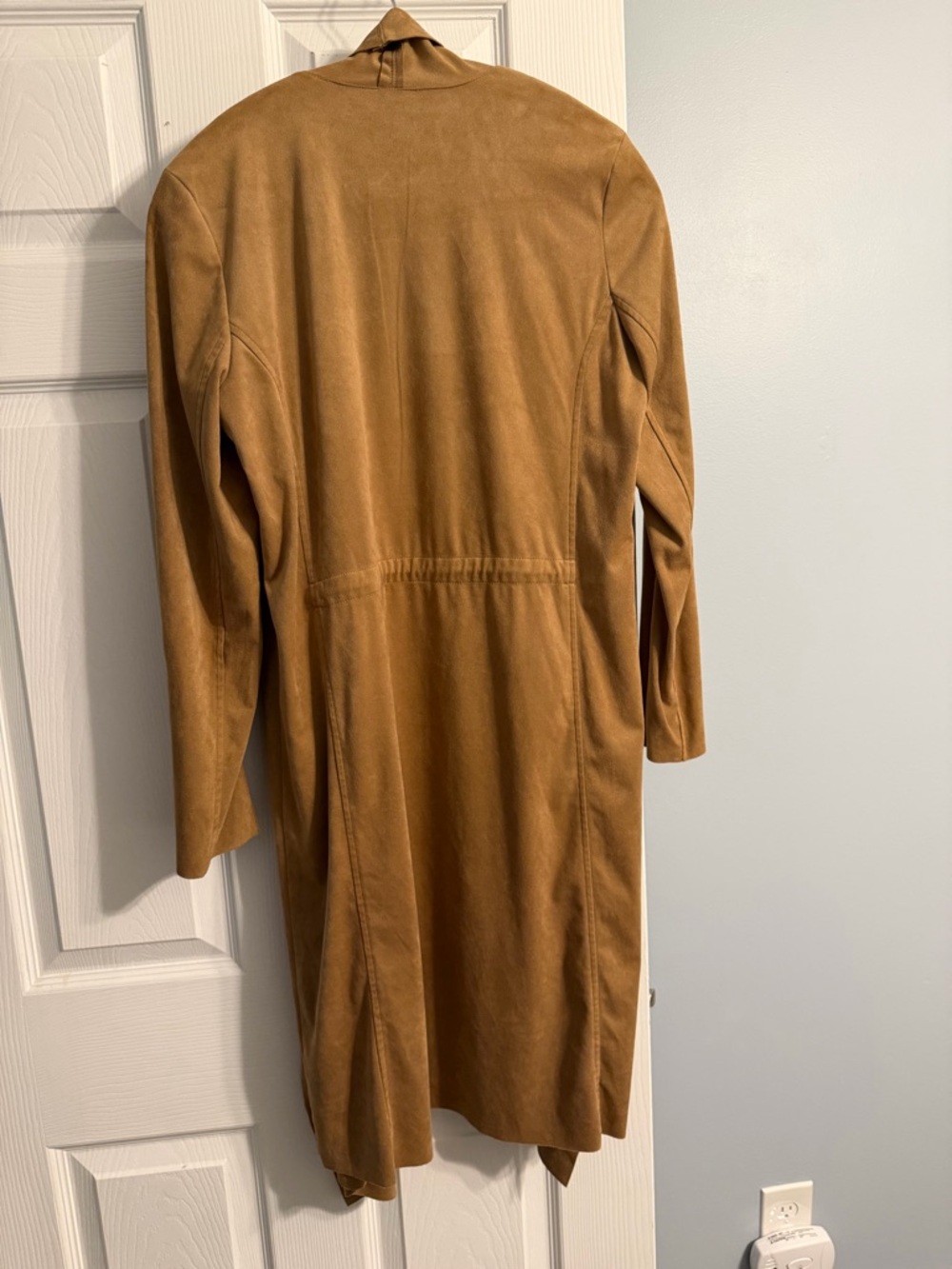 Jules & Leopold Camel Faux Suede Jacket - Picture 7 of 8
